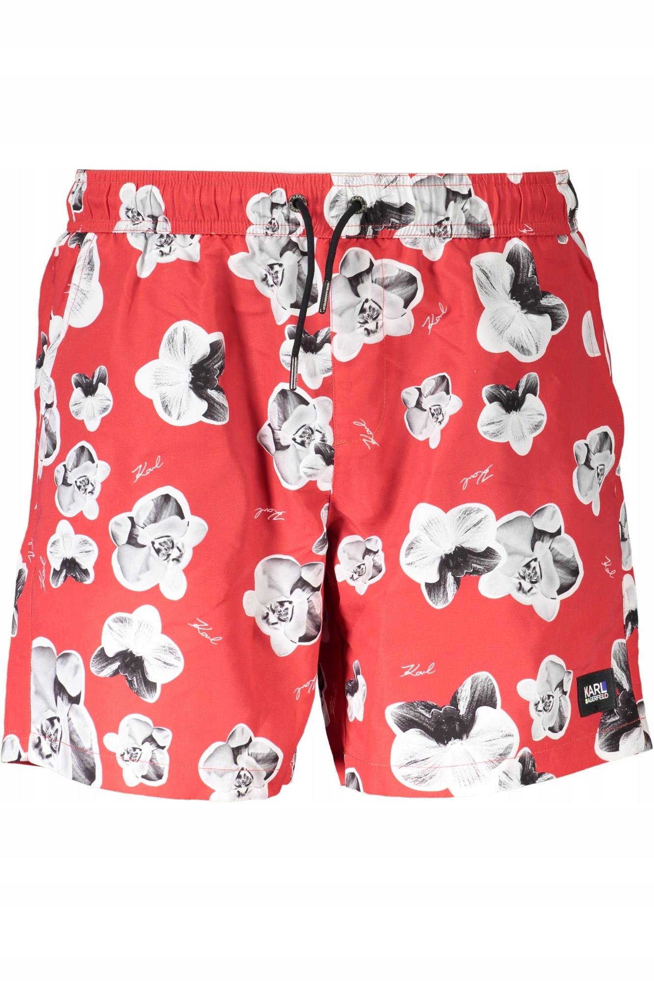 Karl Lagerfeld Beachwear KL20MBM12 Pánské koupací kraťasy červené 2XL