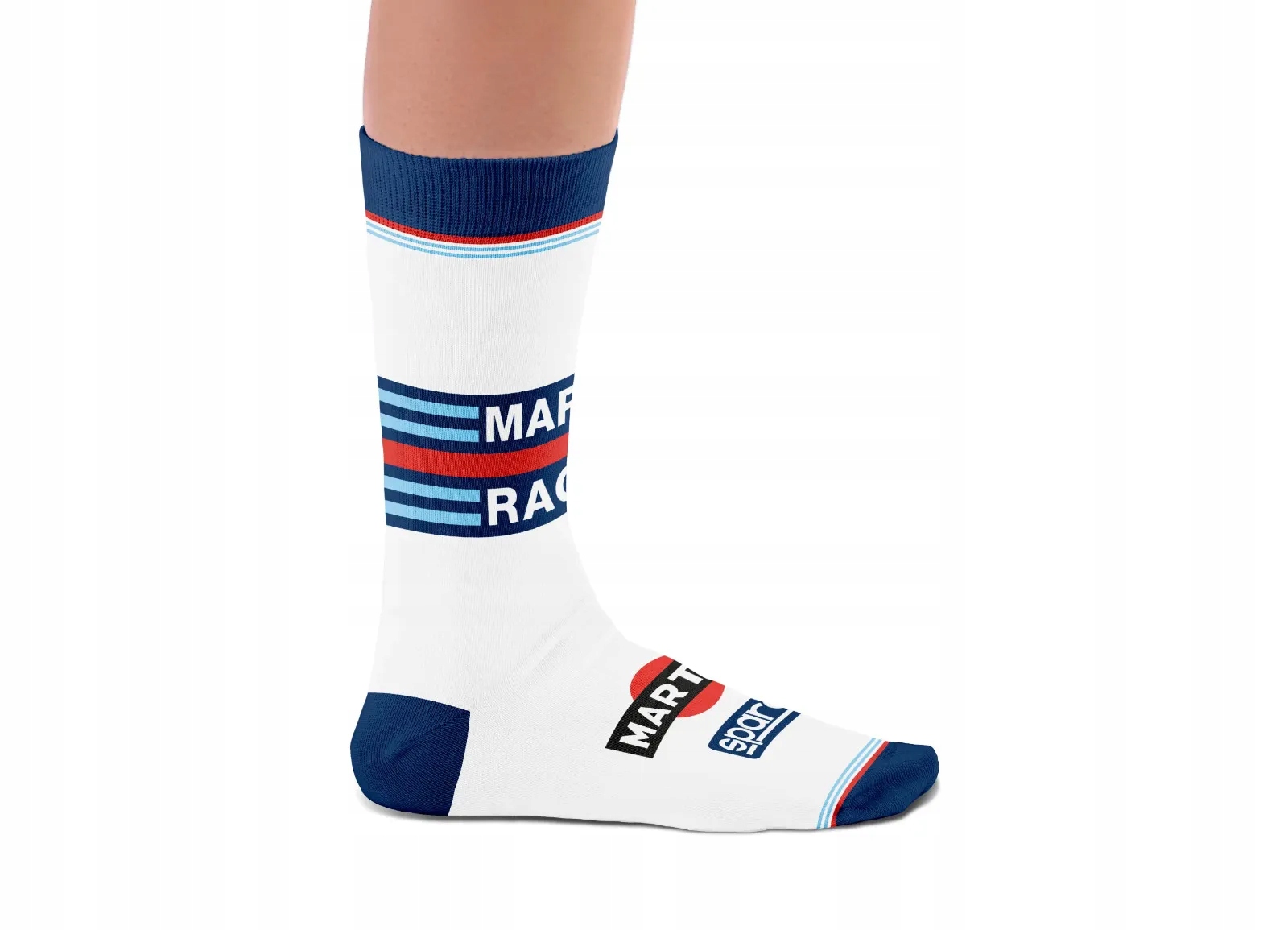 Sparco skarpety z motywem Martini Racing 2, kolor biały, rozmiar 41-46