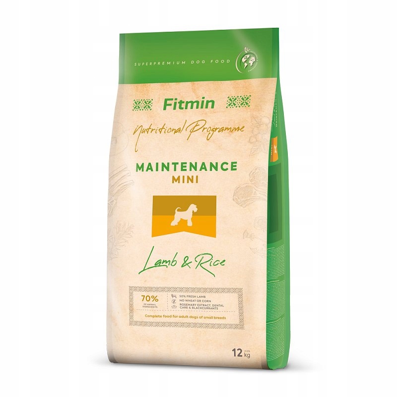 Levně Fitmin Dog Mini Lamb & Rice 12 kg