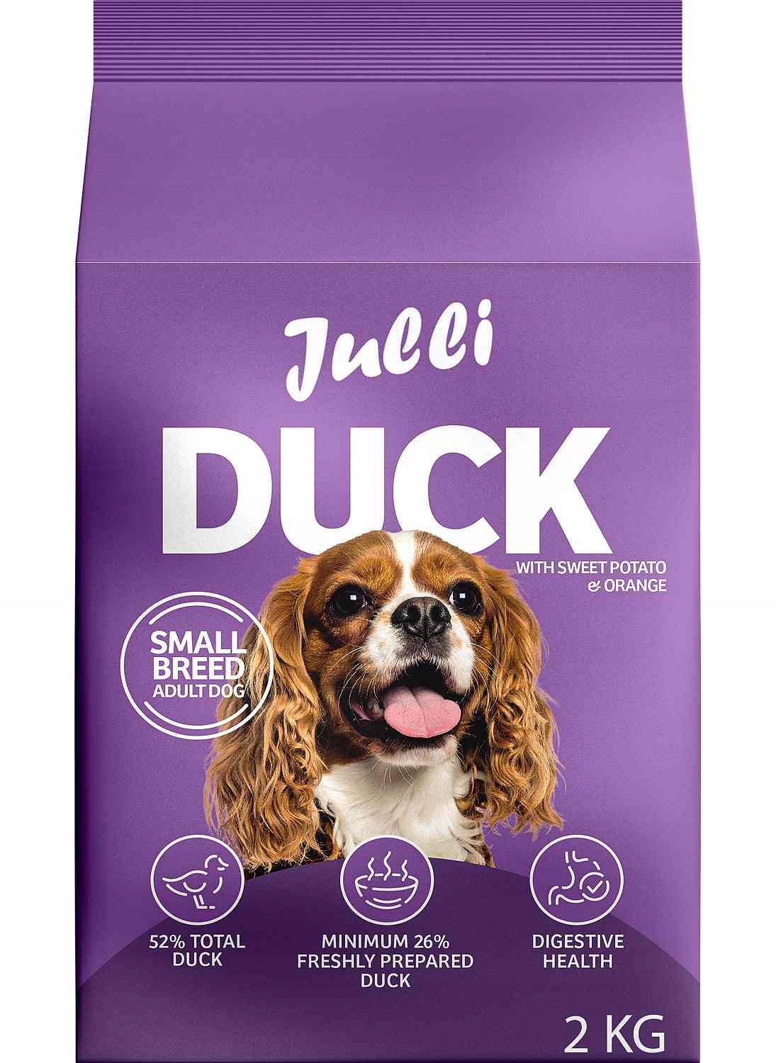 Levně Julli Dog Grain Free Adult Small rich in fresh Duck & Potato 2kg