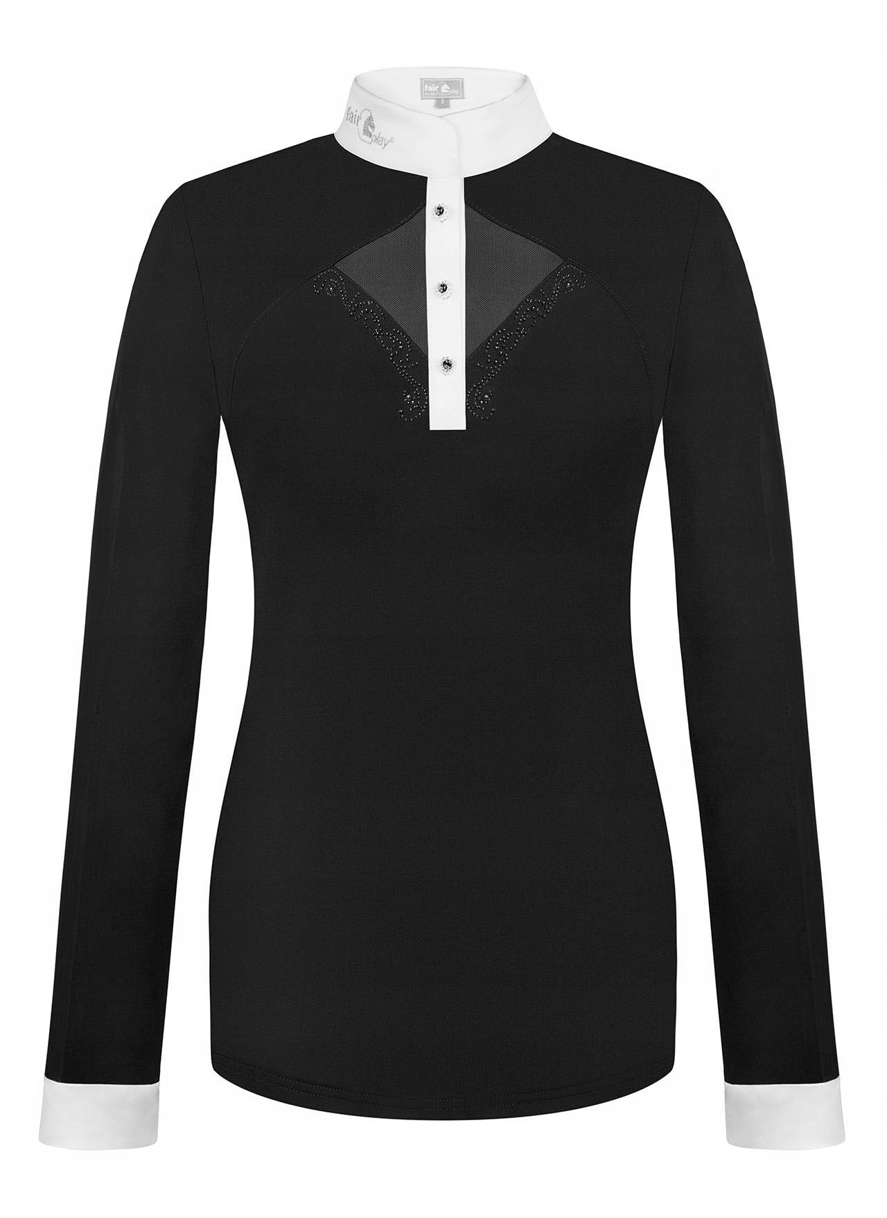 Tričko Fp Cathrine Ls černobílé 42