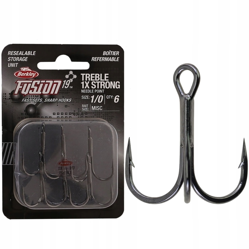 Berkley Fusion19 Treble 1x Haczyki #8 (8 szt.)