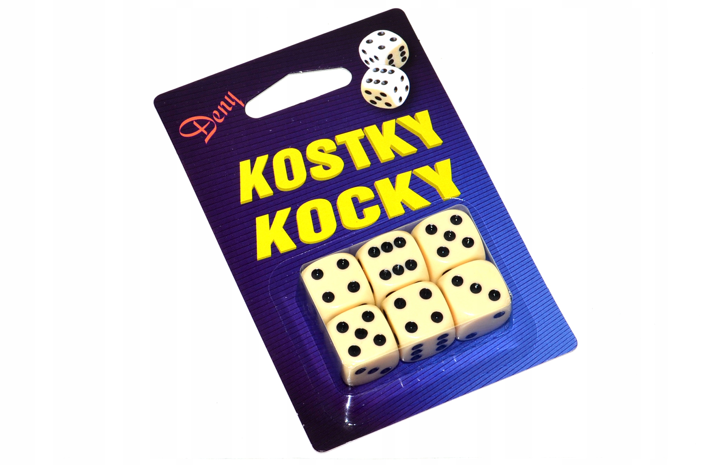 Herní kostky Hydrodata 6 ks 15 mm v krabičce plastové