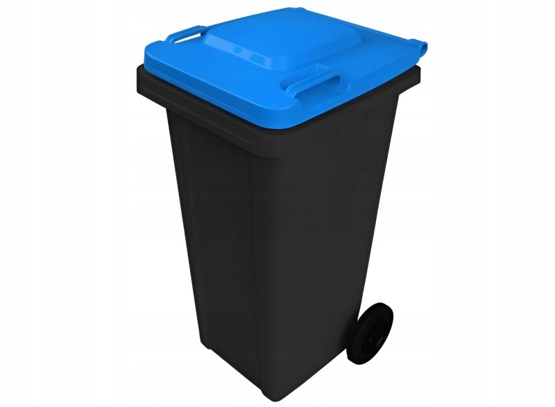 Levně Popelnice C24BB 240L černá s modrým víkem