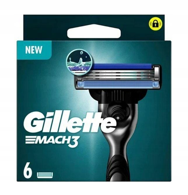 Gillette Mach3 Náhradní břity pro holicí strojek 6 kusů
