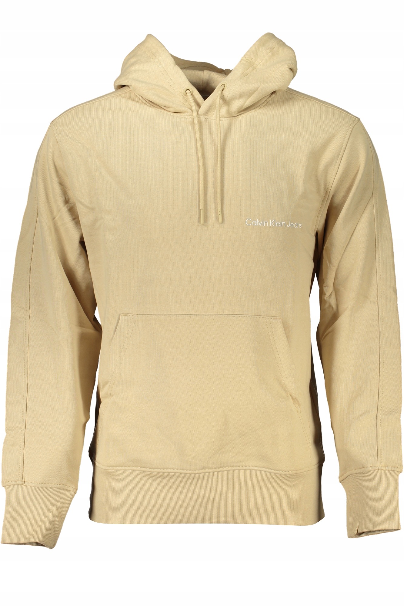 Calvin Klein J30J324620 Pánská mikina s kapucí béžová S