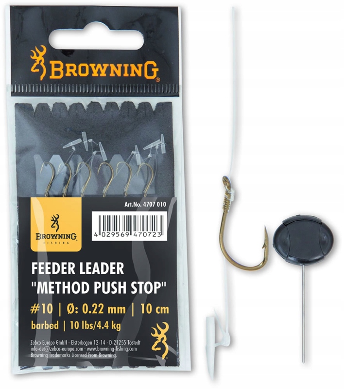 Browning Przypon Feeder Method Push Stop, #12 .20mm