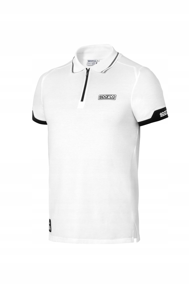 Polokošile s zipem Sparco bílá vel XXXL