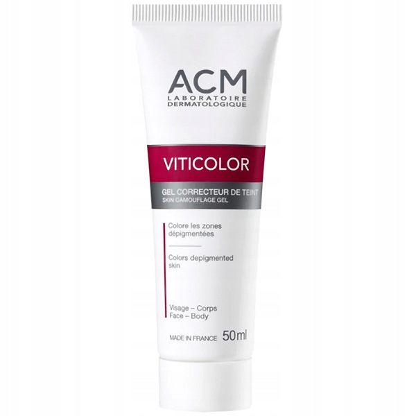 Acm Viticolor Żel Barwiący do Skóry z Bielactwem na Twarz i Ciało 50 ml
