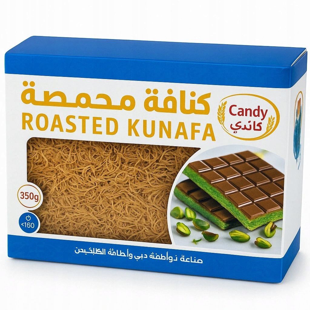 Candy Těsto na kunafa Pečené, Kadayif Hmotnost: 10x350