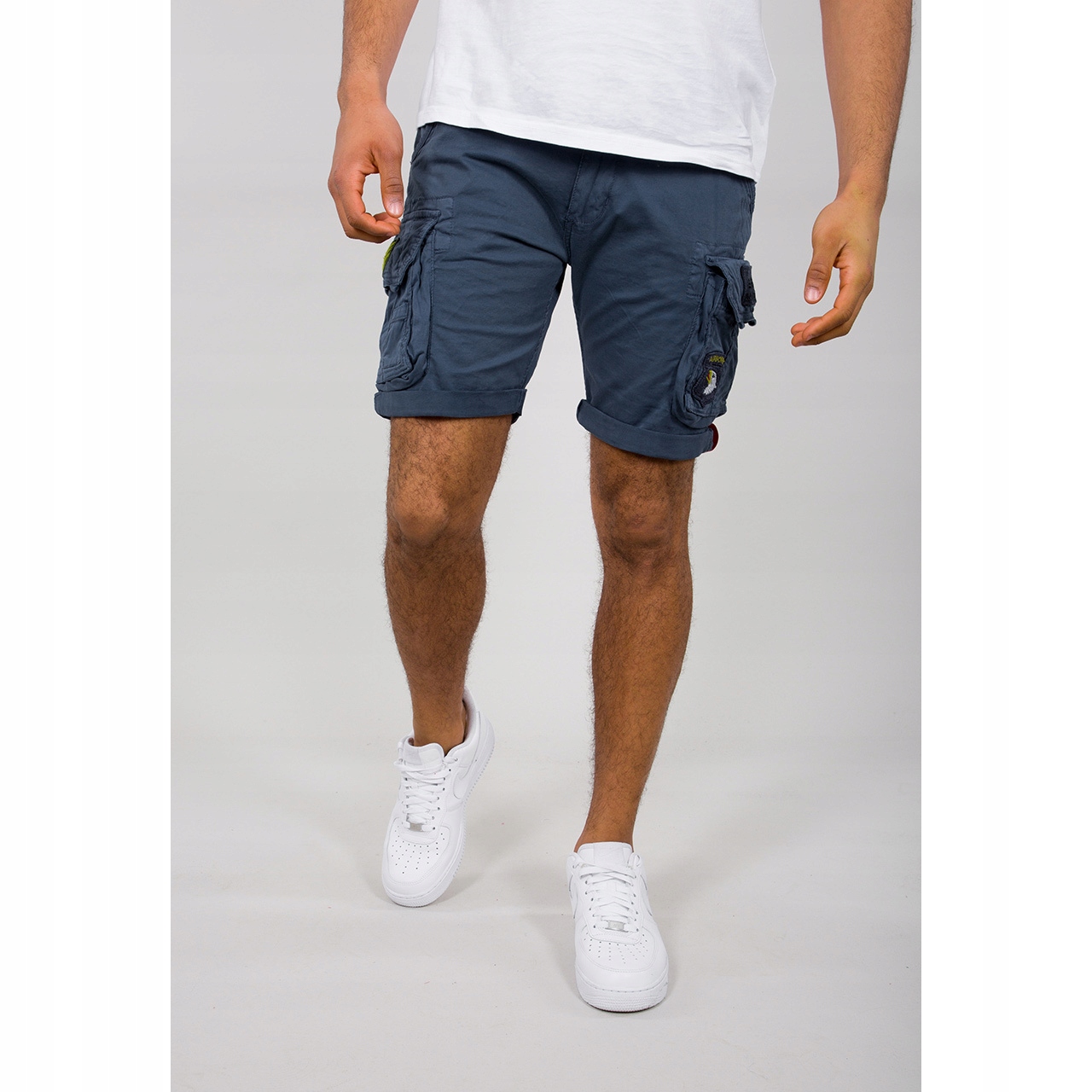 šortky Alpha Industries Crew Short Patch námořní modrá 34