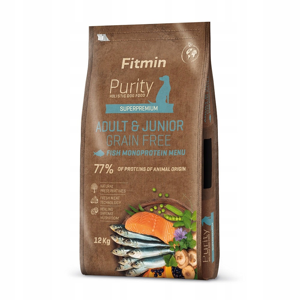 Fitmin dog Purity Gf Adult&Junior Fish Menu 12kg