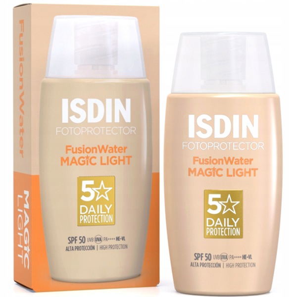 Isdin Fotoprotector Fusion Water Krem Barwiony do Twarzy Light Spf 50 50 ml