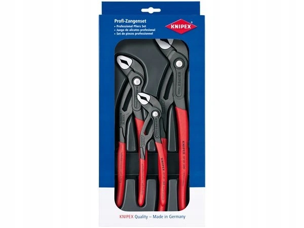 Instalatérské Siko kleště, 180/250/300 mm, 3 ks Knipex Cobra 00 20 09 V02