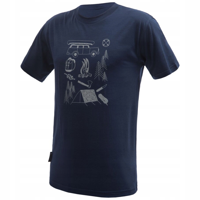 Sensor Triko Merino Active Outside pánské krátký deep blue S