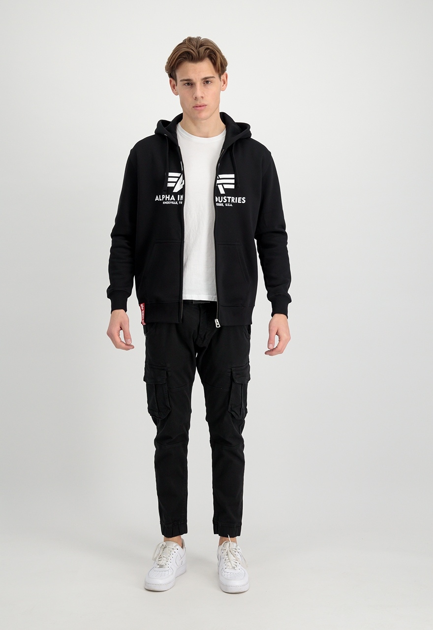 Mikina Alpha Industries Basic Zip Hoody Bl černá L