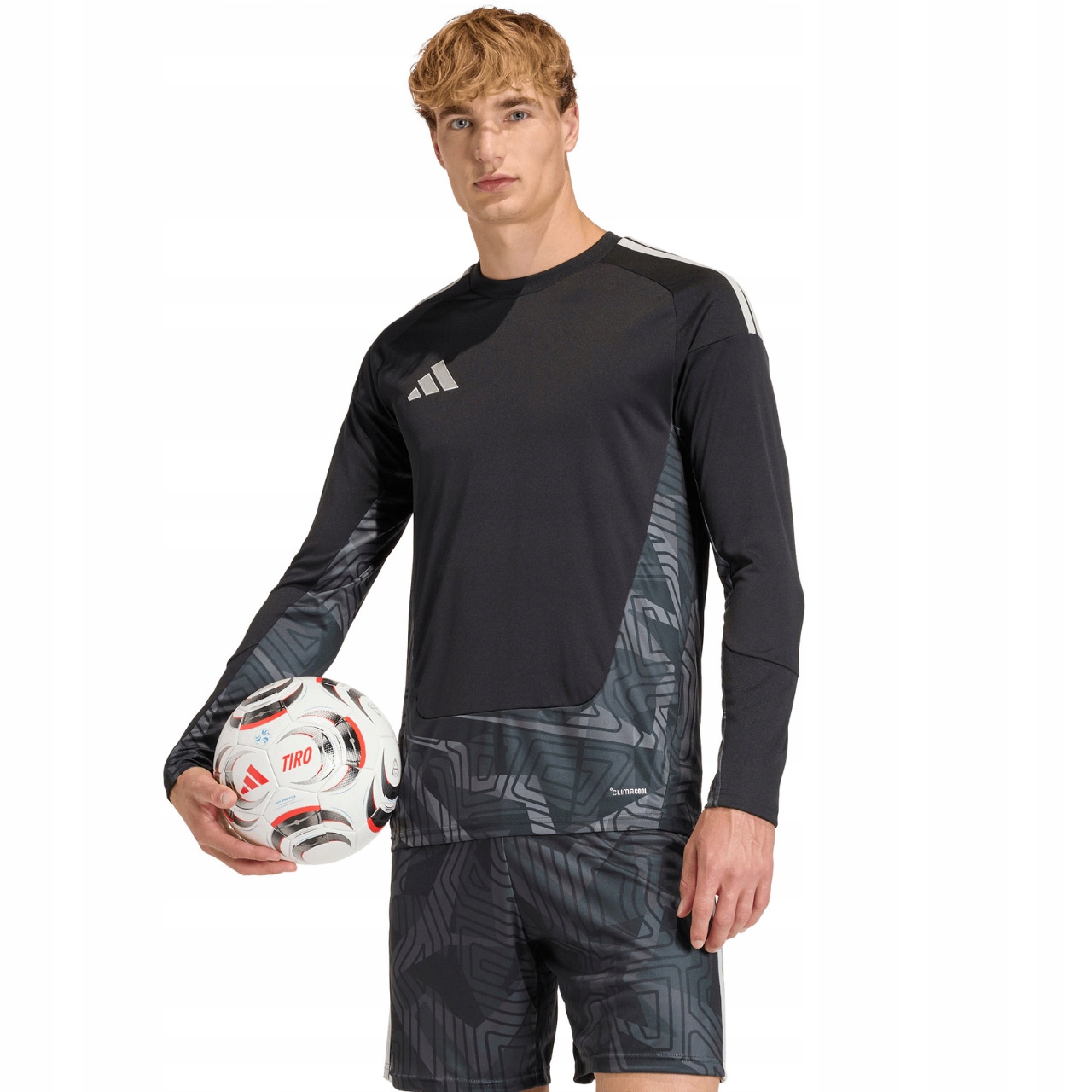 Tričko Brankářské Pánské adidas Černé s dlouhým rukávem vel