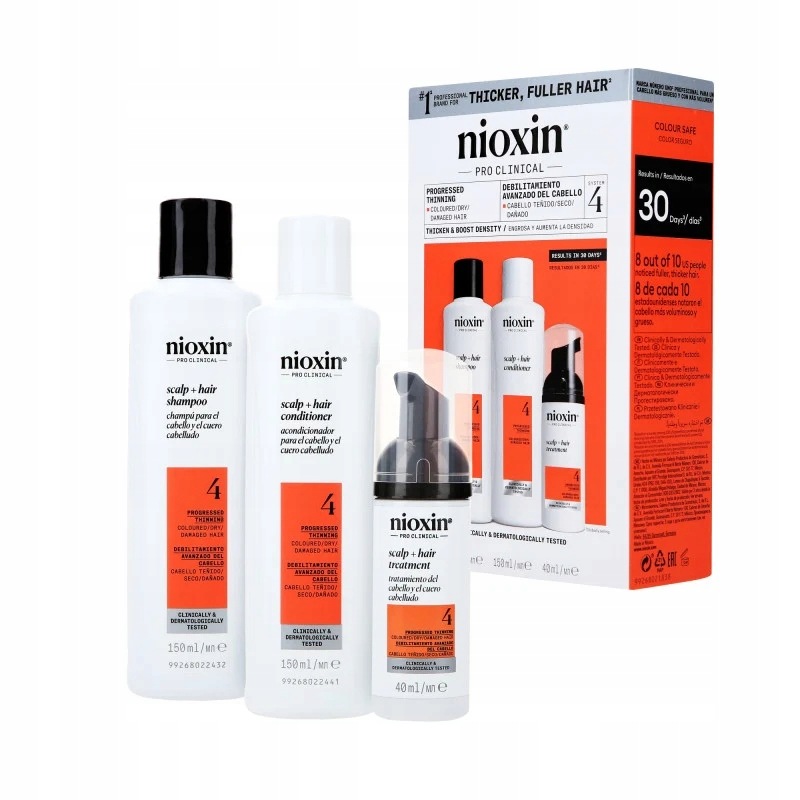 Nioxin Pro Clinical 4 sada na vlasy 2x150 ml 40 ml