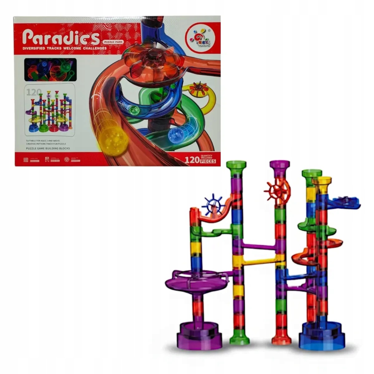 Tor kulkowy Paradics 120 el. kulodrom Abs – Tong Le 3+