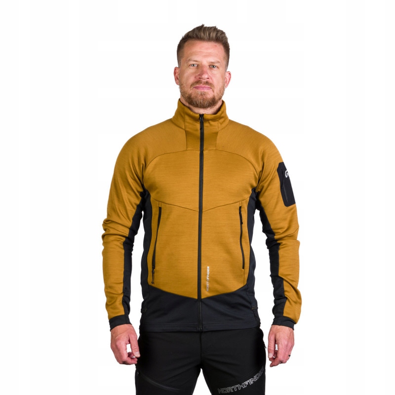 Pánská outdoorová mikina Northfinder Sammy Barva: Hnědá, velikosti: L