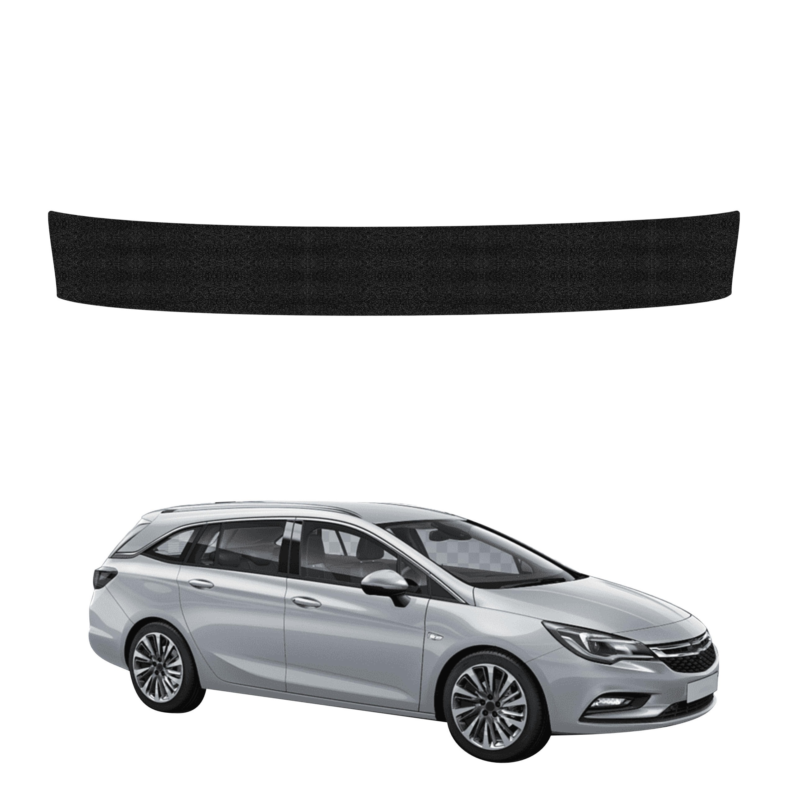 Povlak na práh zavazadlového prostoru pro Opel Astra J Kombi 5D (2012-2015) Černá