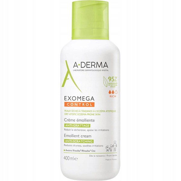 A-derma Exomega Control Krem Emolient Przeciw Drapaniu do Ciała 400 ml