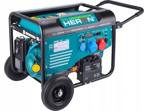 Agregat prądotwórczy Heron hybrydowy Ba/lpg 17HP/7,5kW 3 fazy 8896327