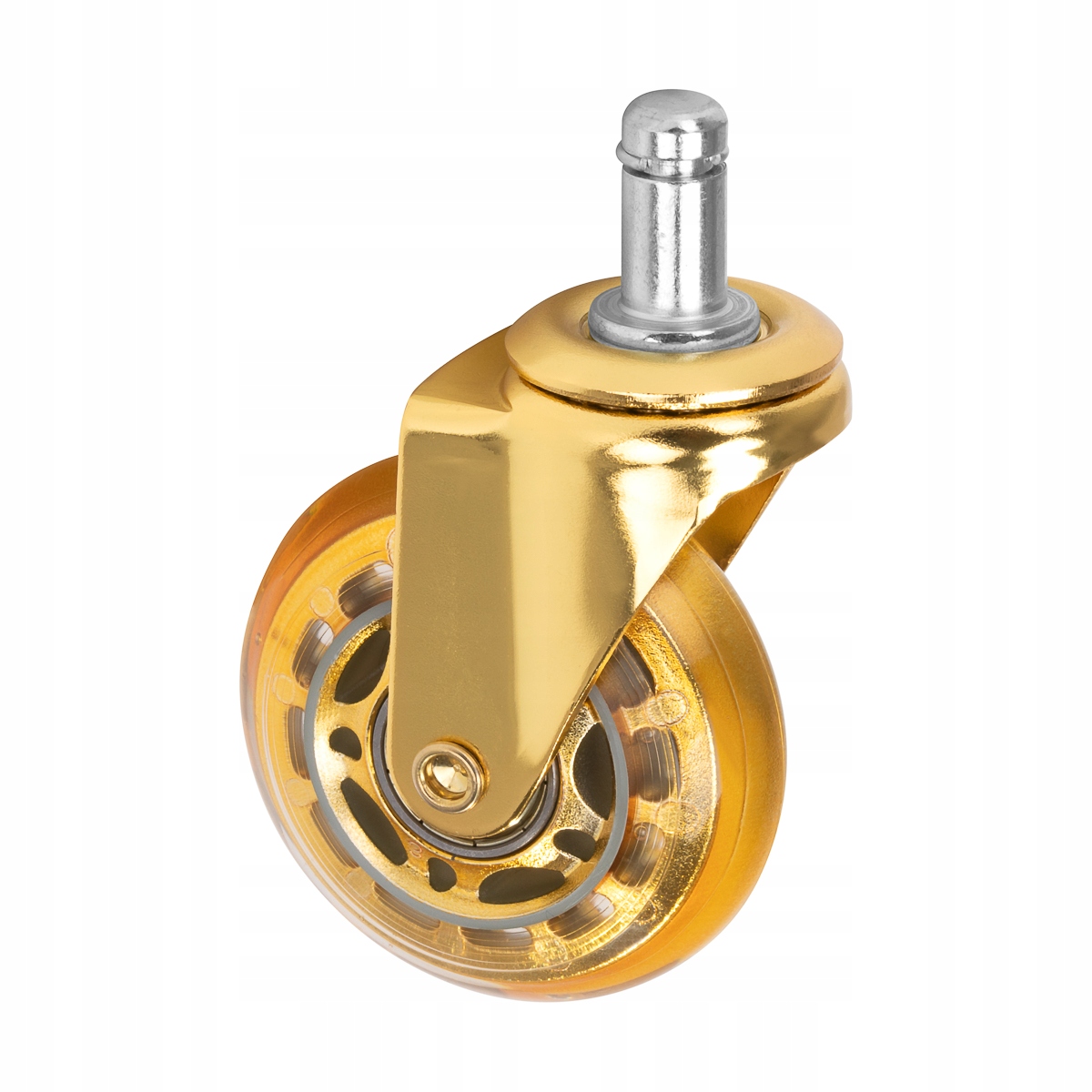 Kolečko na stoličku Roll Speed zlaté na stisk, sada 5 kusů