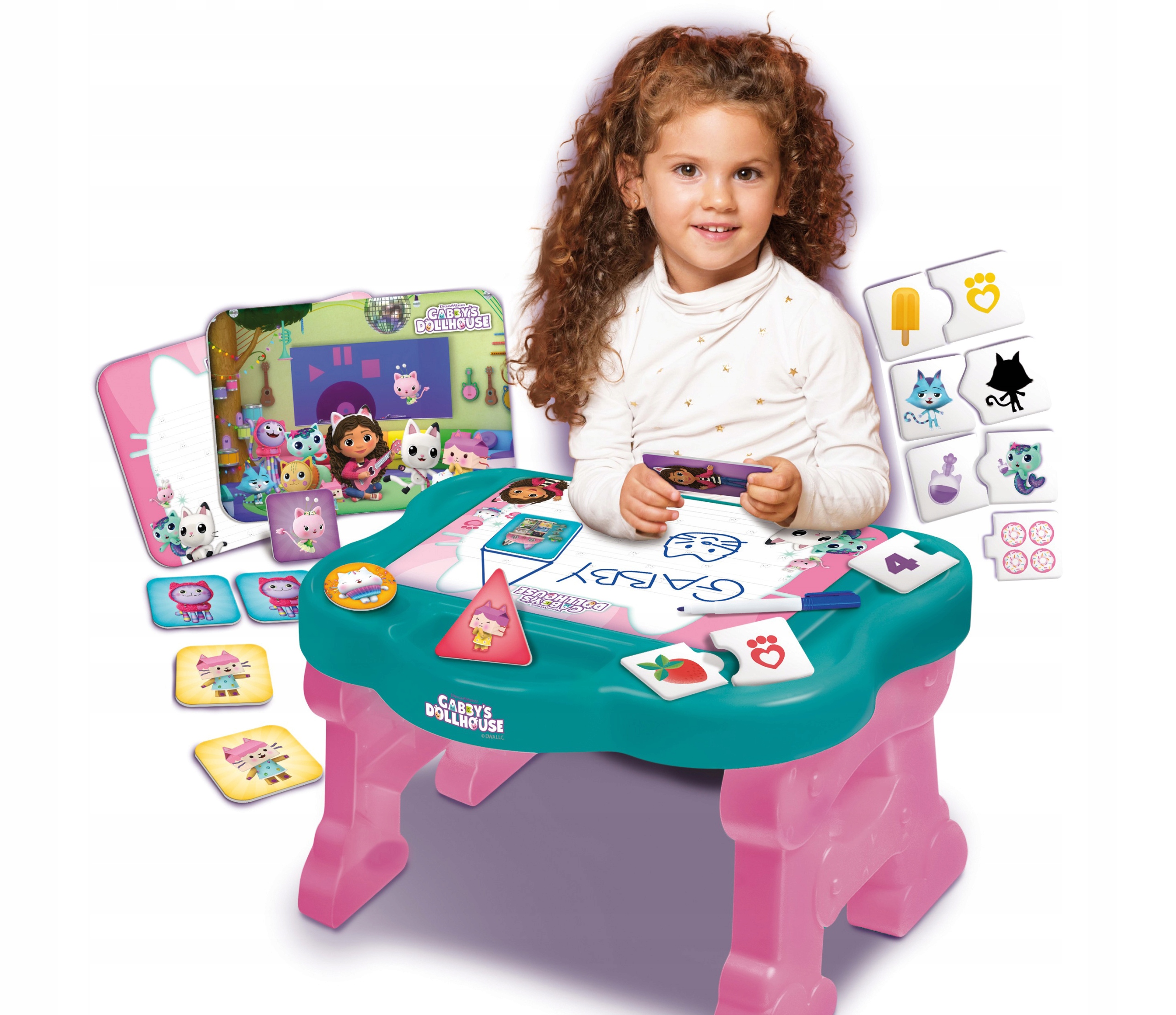 Edukační stolek Lisciani Gábinin kouzelný domek s hrami 3+