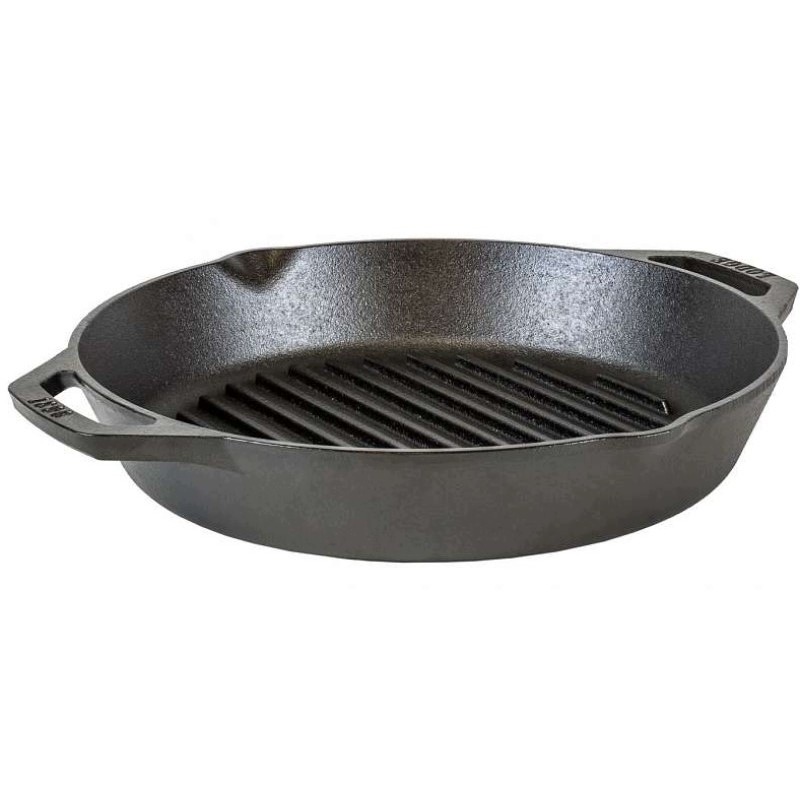 Liatinová grilovacia platňa Lodge okrúhla 30 cm
