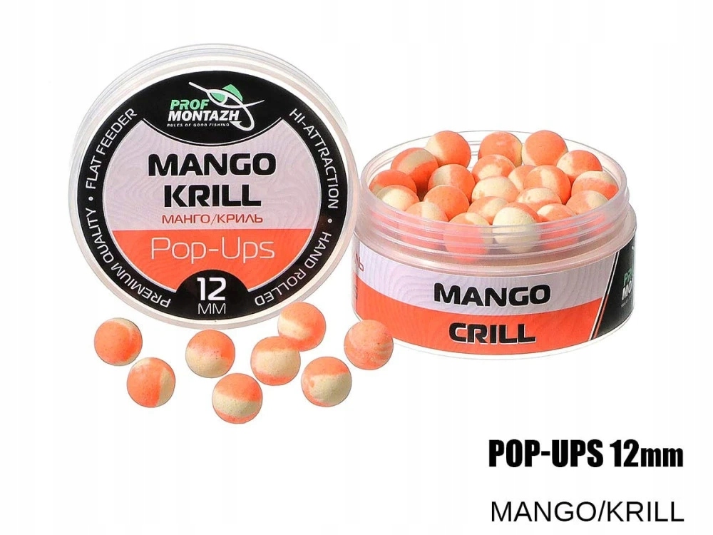 Plovoucí Boilie Pop-Up 12 mm Mango/Krill