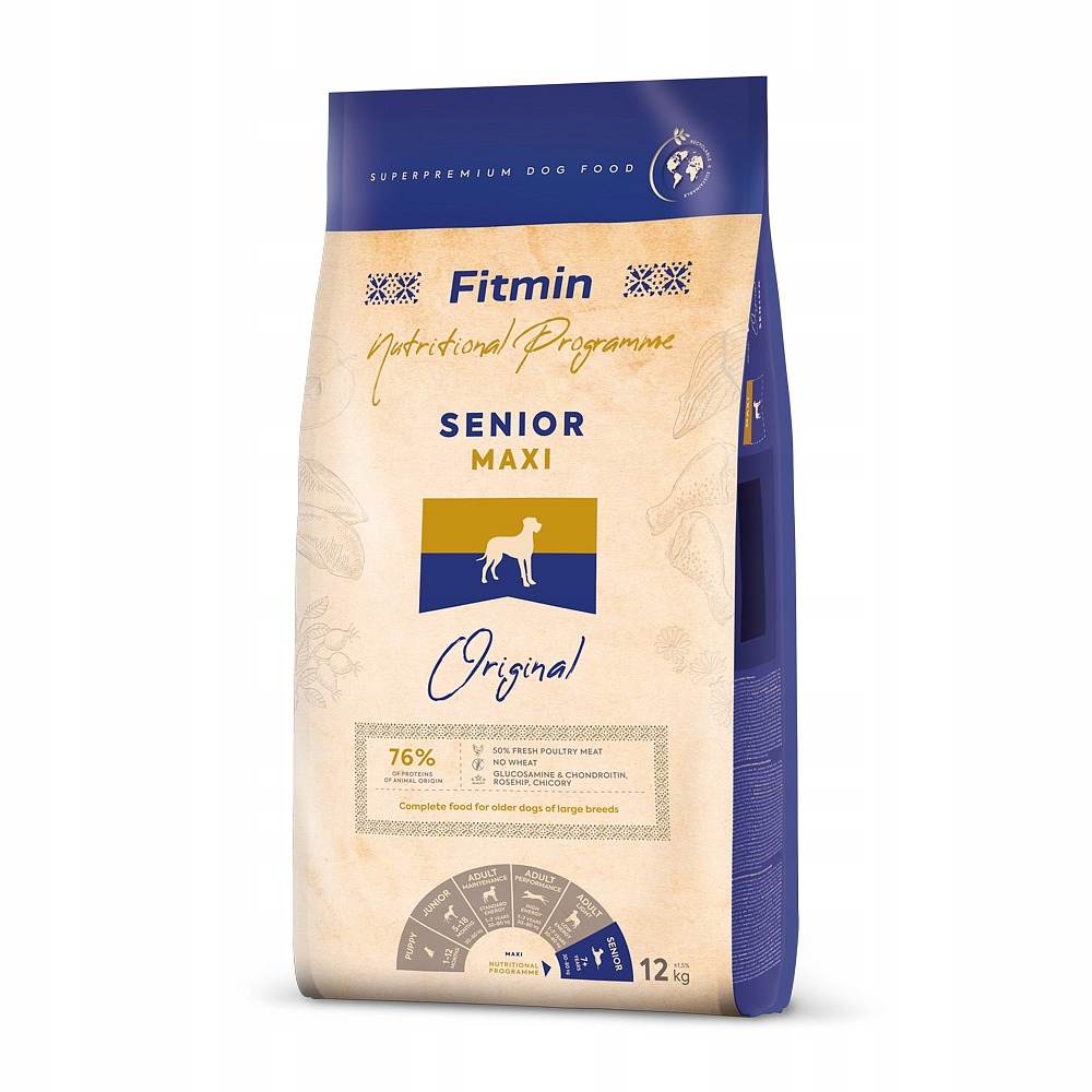 Fitmin Maxi Senior kompletní krmivo pro psy 12kg