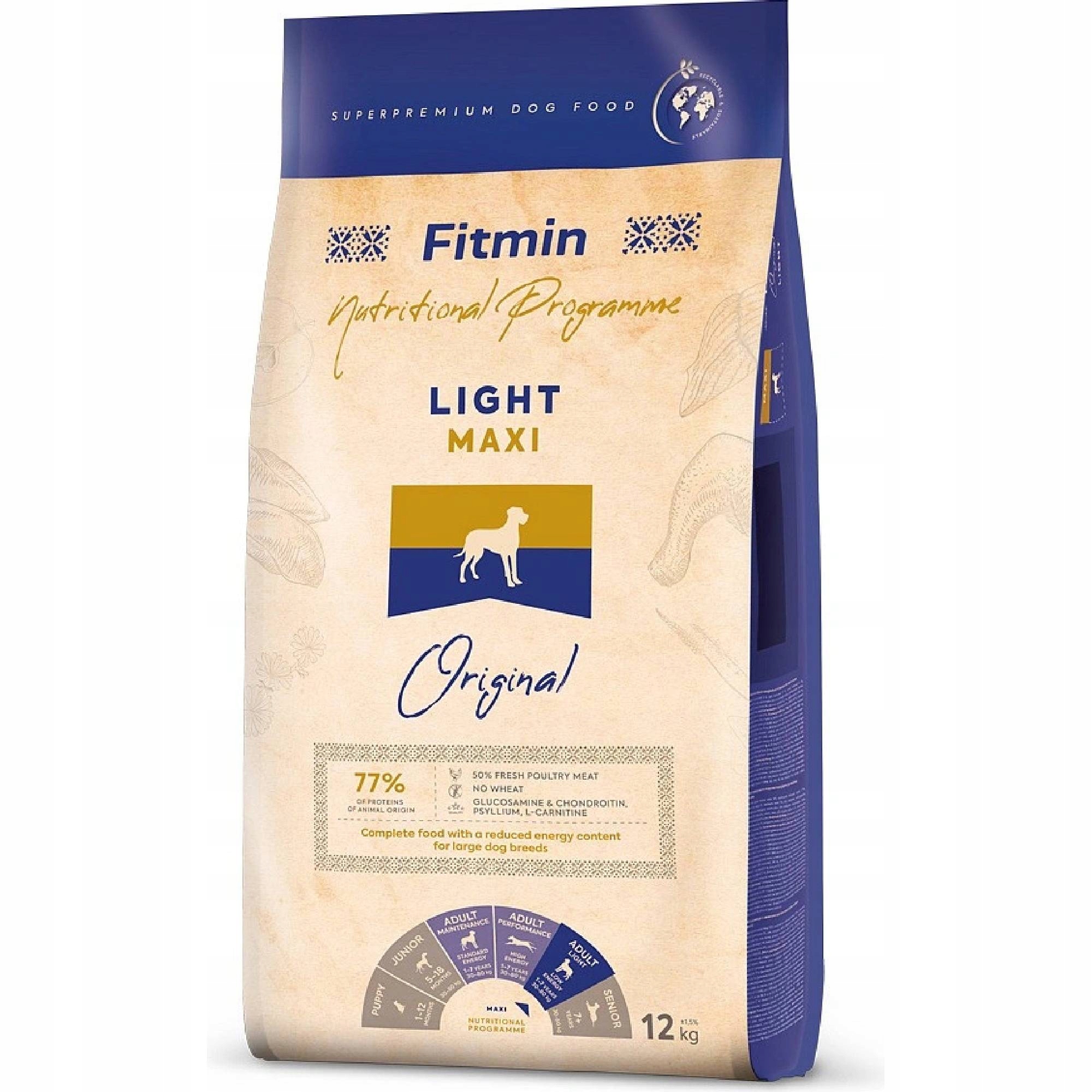 Fitmin Maxi Light krmivo pro velké psy 12 kg