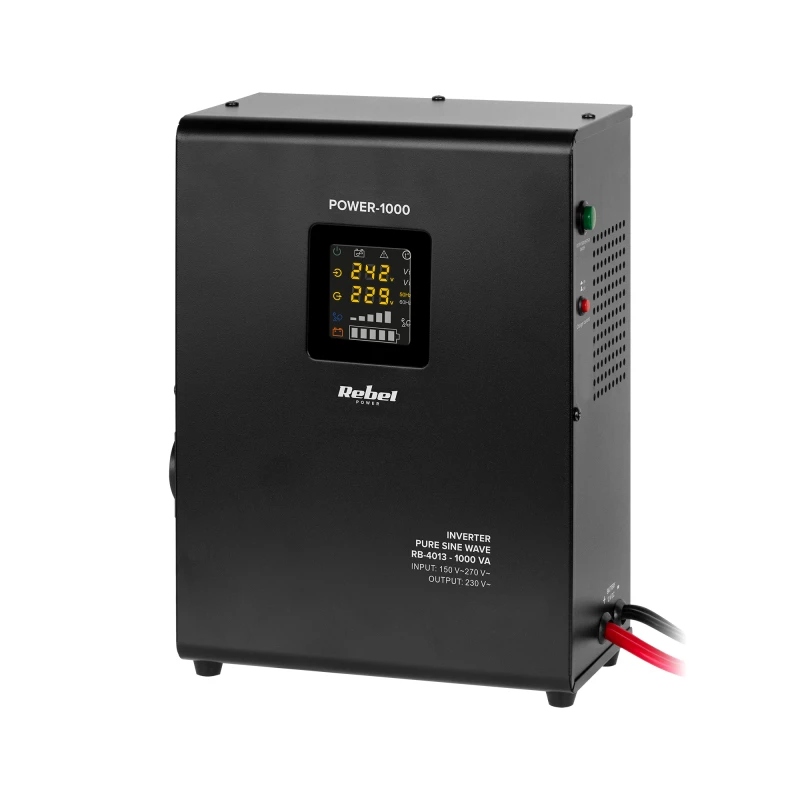 Rebel RB-4013 Záložní nástěnný zdroj POWER-1000, 1000VA/700W, 12V/230V