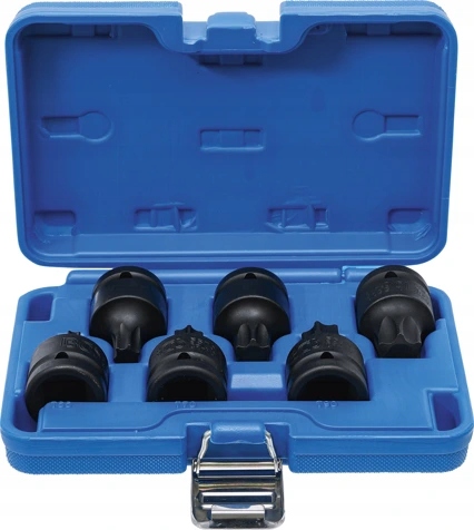 Zástrčné hlavice úderové Torx 3/4", T55-T100, sada 6 dielov Bgs 5055