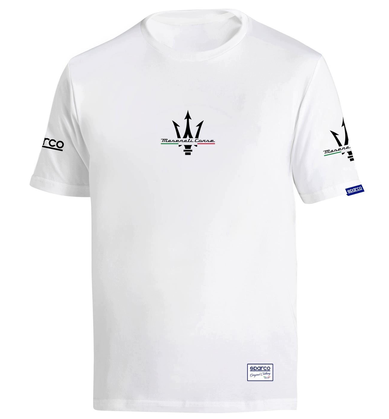 Tričko T-Shirt Sparco Maserati biele veľ M