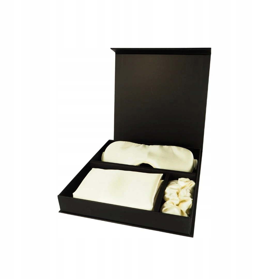 Hodvábny darčekový set: maska scrunchia povlak 50×70 – Cream bySarah