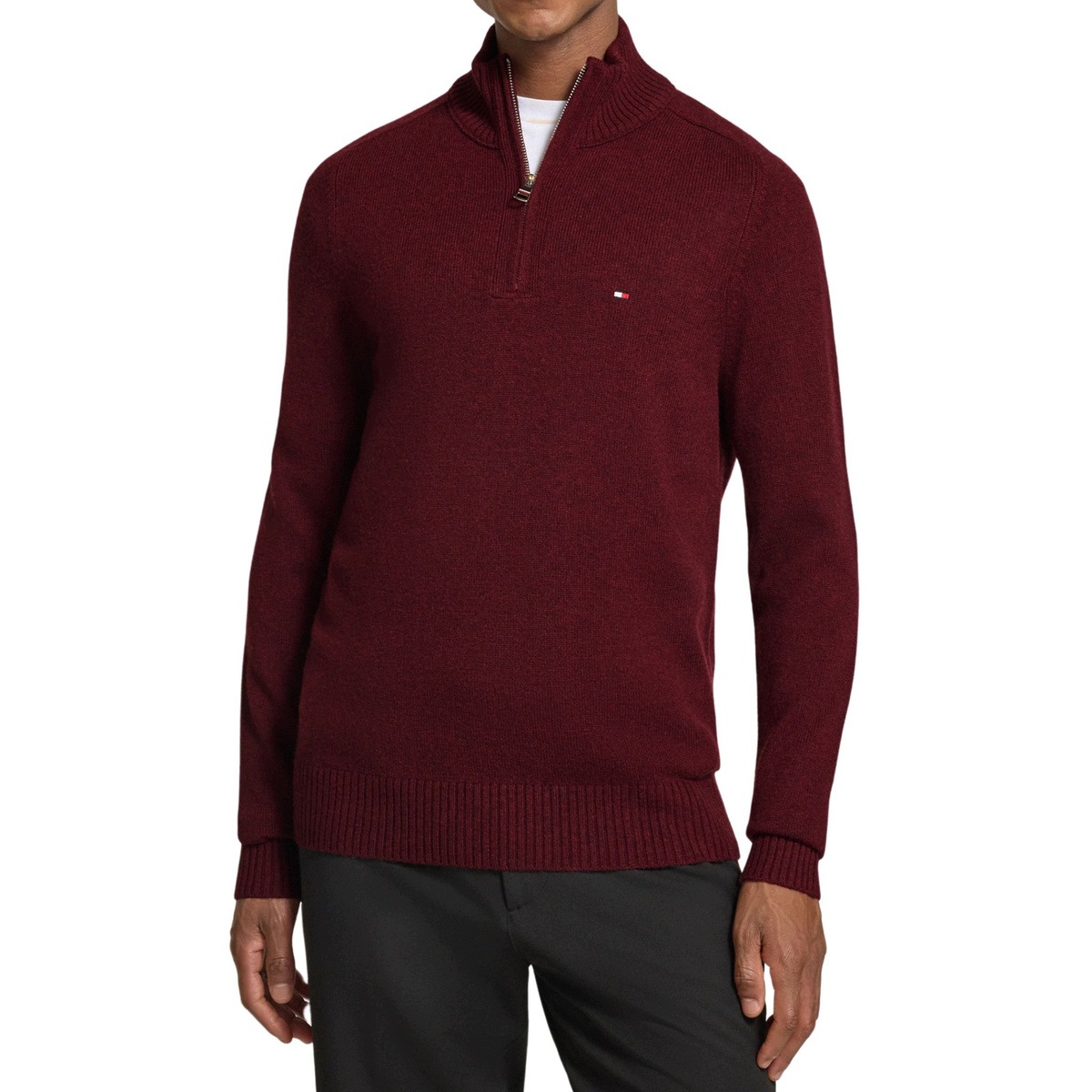 Tommy Hilfiger svetr MW0MW36536 XT2 červený rolák velikost XXL