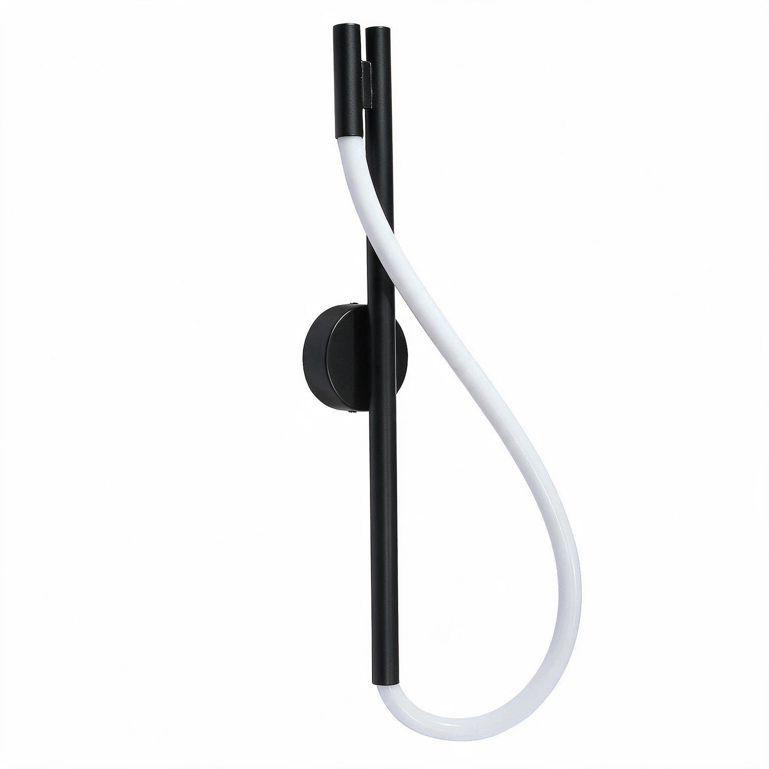 Nástenné svietidlo Serpente PC2551 12W Cct čierna-hladká hadica