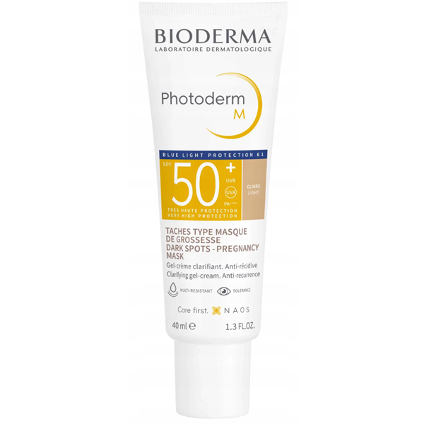 Bioderma Photoderm M Krem tonujący na przebarwienia Jasny Spf 50+ 40 ml