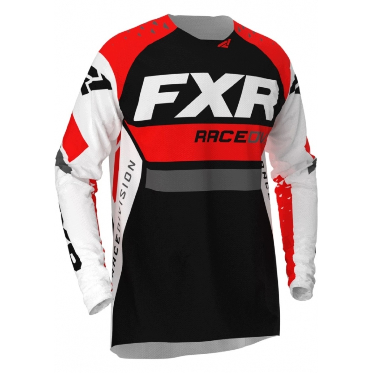 Mikina Fxr Revo MX Biela/Červená/Uhlík/Čierna L