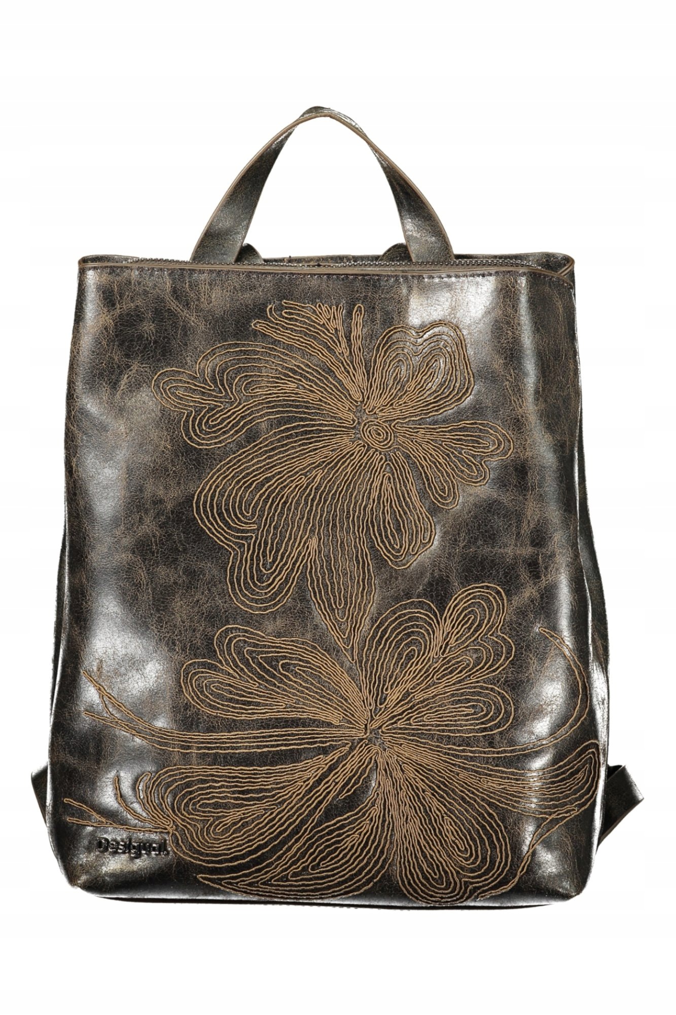 Desigual 26WAKP18 Dámský batoh černý/kaštanový
