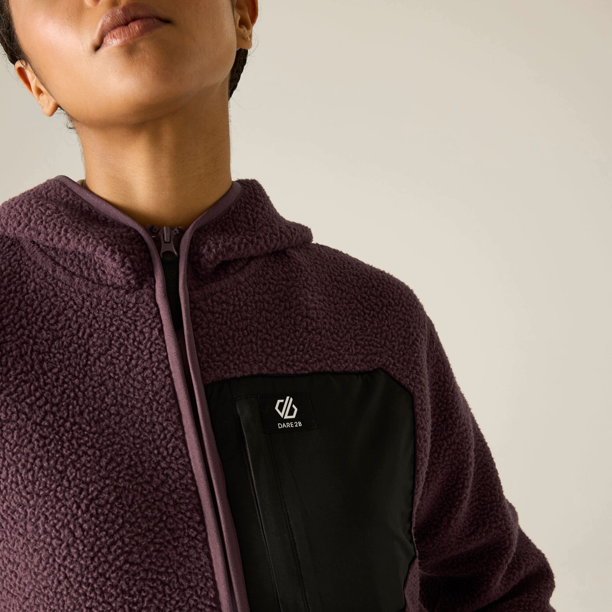 Dare2b mikina s s kapucí Firn Hooded Borg velikost 40