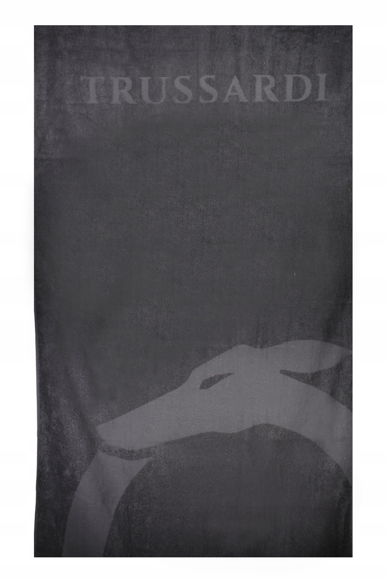 Trussardi TRU2MTW01 Plážová osuška černá 88 x 190 cm