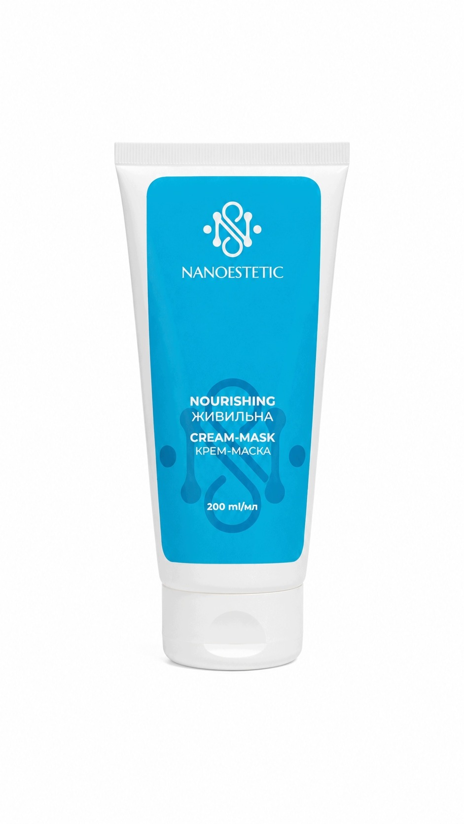 Výživná krémová maska vhodná pro masáž obličeje 200 ml Nanoestetic