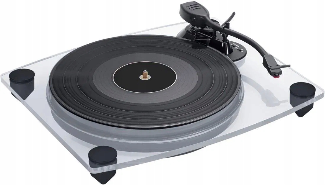 Gramofon Bigben TD115CSPS, s reproduktory, černý