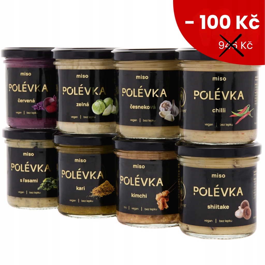 degustační sada miso polévky Balení: sada