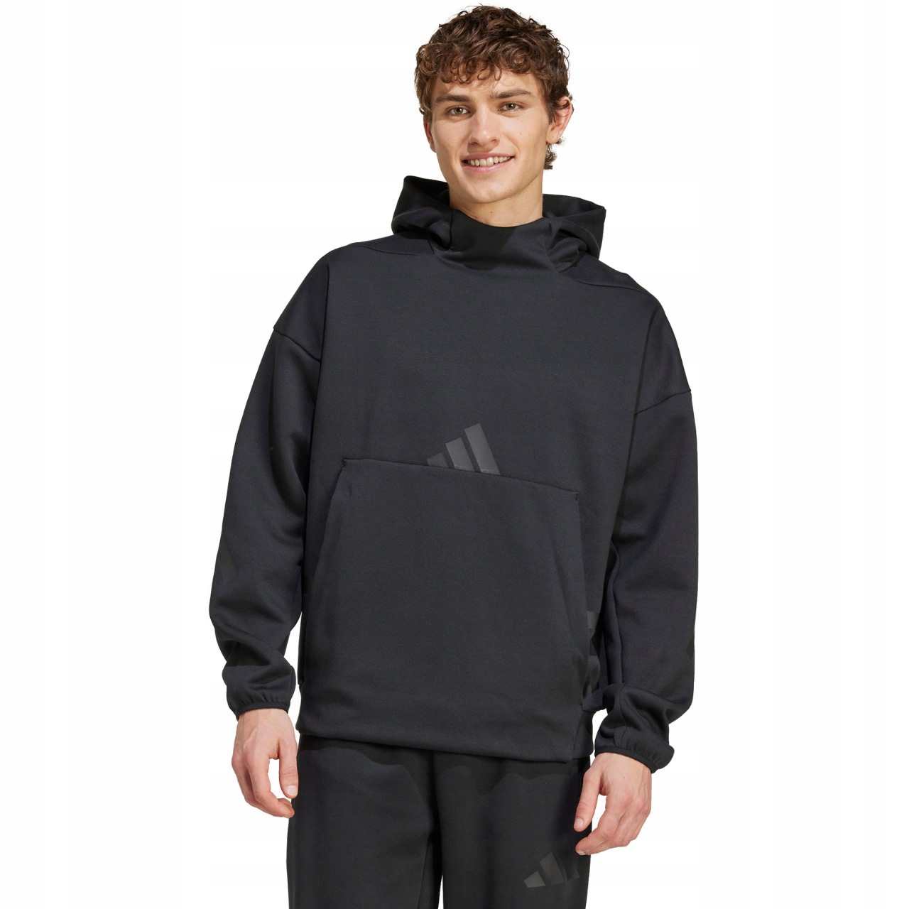 Pánská Mikina adidas Z.n.e. Černá S Kapucí Volná sportovní mikina vel L