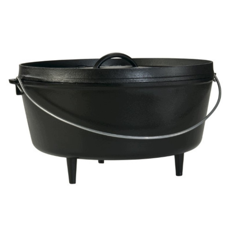 Podwójny garnek żeliwny Lodge Camp Dutch Oven z pokrywką 9,4 l