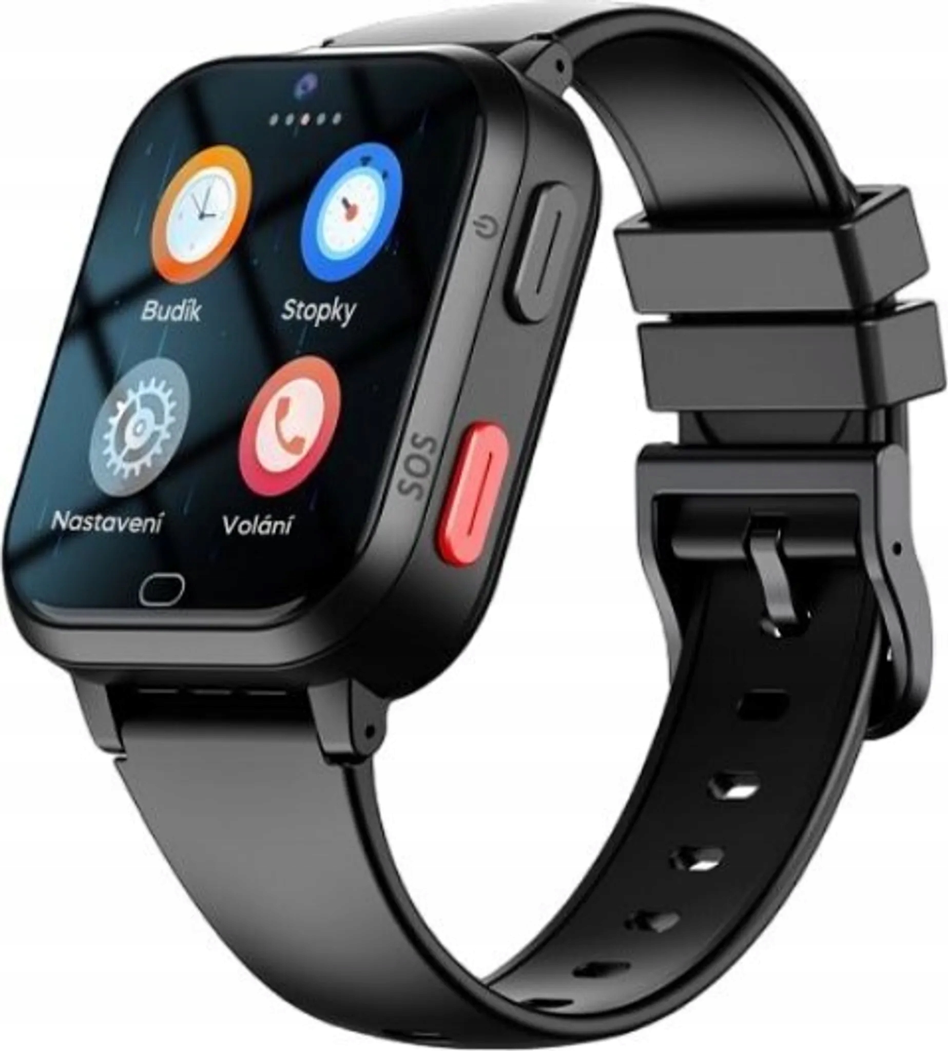 Chytré hodinky Carneo SeniorSafe+ 4G/Black/Sport Band/Black